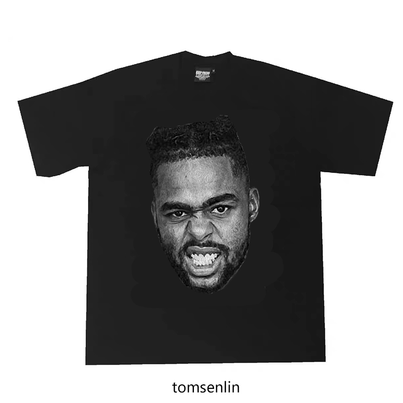 tomsenlin原创德安吉罗拉塞尔dloading森林狼队大头恶搞T恤短袖