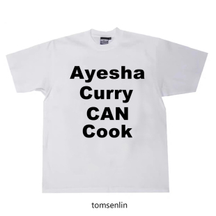tomsenlin汤森林复刻Ayesha Curry Can Cook护妻库里 做旧短袖