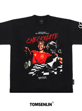 tomsenlin-拉明·亚马尔-Lamine Yamal-美式复古忧郁短袖