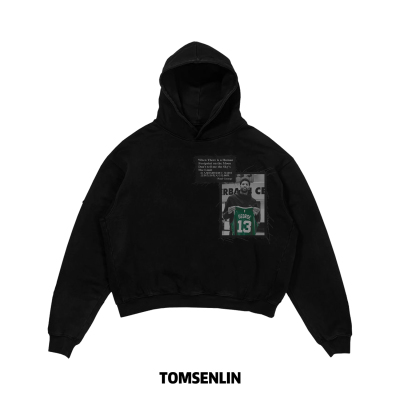 tomsenlin抽丝贴布系列-保罗乔治13号REMAKE贴布长短袖卫衣
