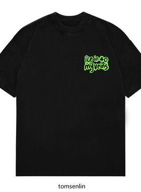 tomsenlin原创D'Angelo Russell拉塞尔手绘英文小领口美式短袖