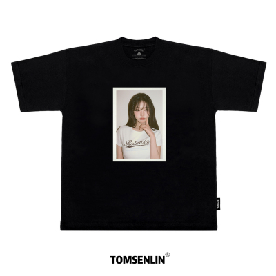 tomsenlin原创张元英photoT康丽印花复古短袖