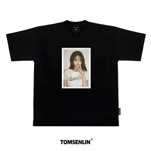 tomsenlin原创张元英photoT康丽印花复古短袖