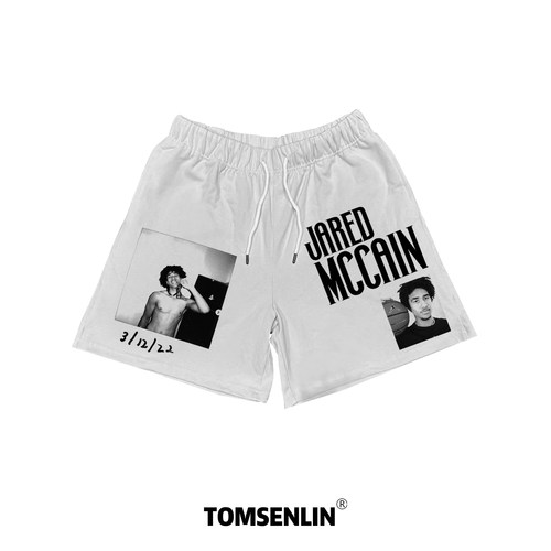 tomsenlin美式印花短裤系列贾里德麦凯恩康丽印花短裤