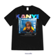 west jesus kanye king侃爷专辑限定人像印花短袖 男女嘻哈欧美