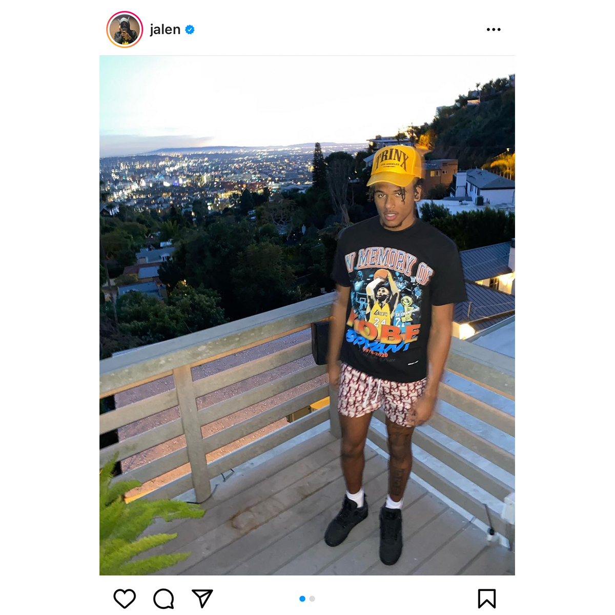 tomsenlin复刻杰伦格林同款科比24号5冠主题长短袖美式复古小领口