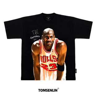 back霸气复出康丽印花短袖 tomsenli原创1995迈克尔I