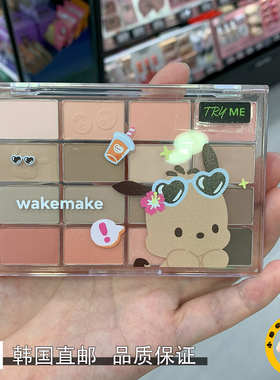 韩国直邮Wakemake唯可魅新款16色眼影哑光珠光腮红眼影盘人气色女