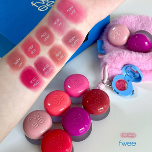 韩国直邮fwee土豆泥布丁眼影腮红膏唇釉唇彩送挂件限量款提升气色