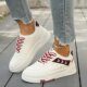 新款 跑步鞋 运动休闲鞋 2025春秋季 时尚 百搭舒适透气小白鞋 女士板鞋