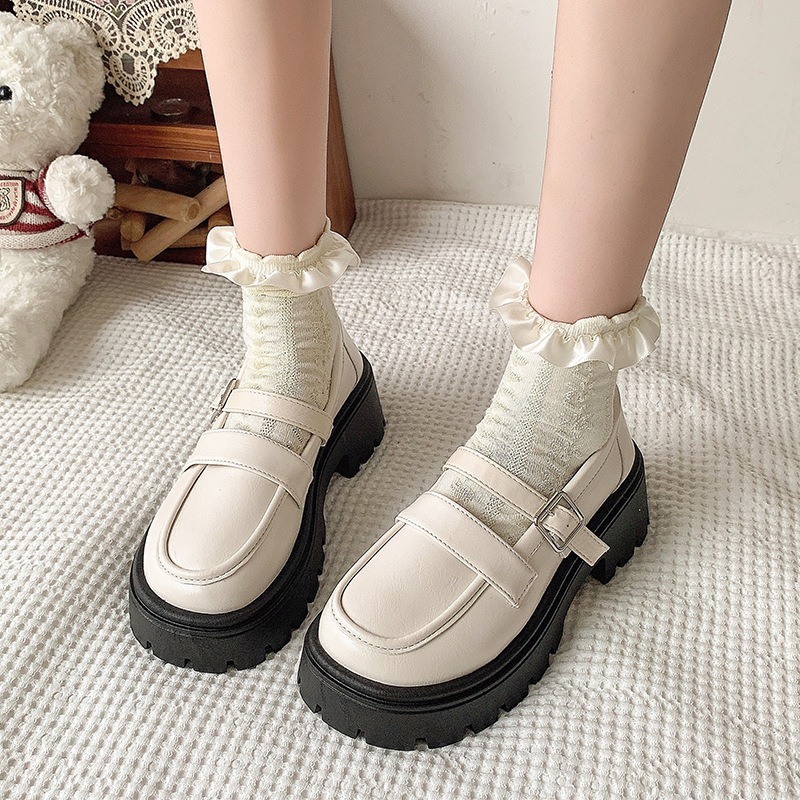 2025秋季新款学院风日系jk配裙子玛丽珍单鞋复古英伦厚底小皮鞋女