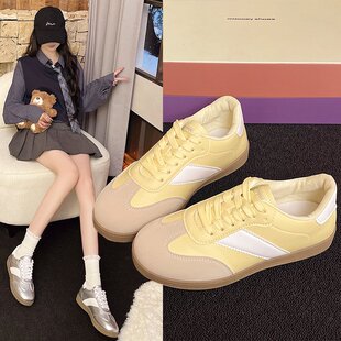 百搭学生高颜值厚底休闲板鞋 多巴胺小白鞋 女鞋 春季 潮 子女2026新款