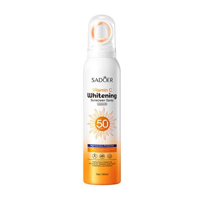 SADOER维他命C提亮防晒喷雾150g修饰肤色户外出行防护SPF50+PA+++