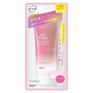 Skin Aqua 美肌亮肤防晒隔离霜80克玫瑰粉户外防护霜SPF50+PA++++