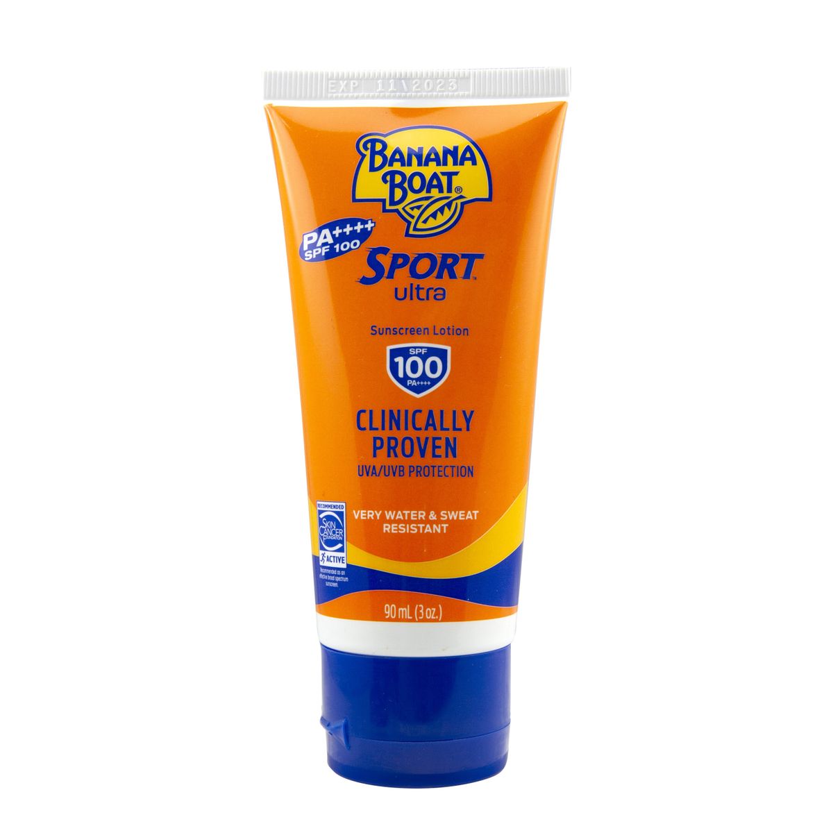 香蕉船特强运动型防晒乳SPF100快速吸收不油膩质地干爽透气90ml