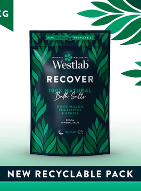 进口Westlab肌肉放松矿物浴盐精油配方白柳尤加利山金车泻盐配方