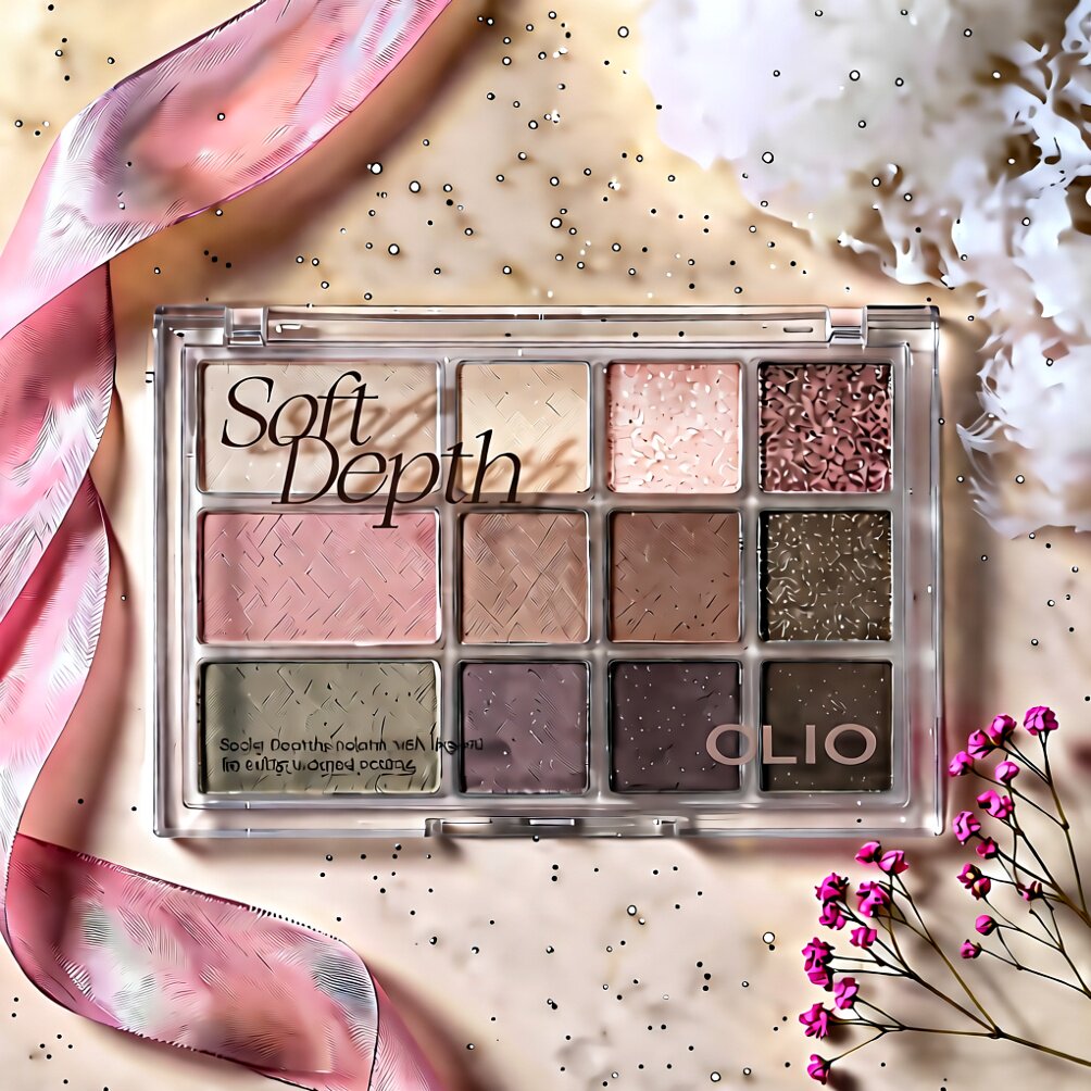 CLIO 香港进口柔光闪亮眼影彩妆盘#02soft depth粉之柔雾美容修饰