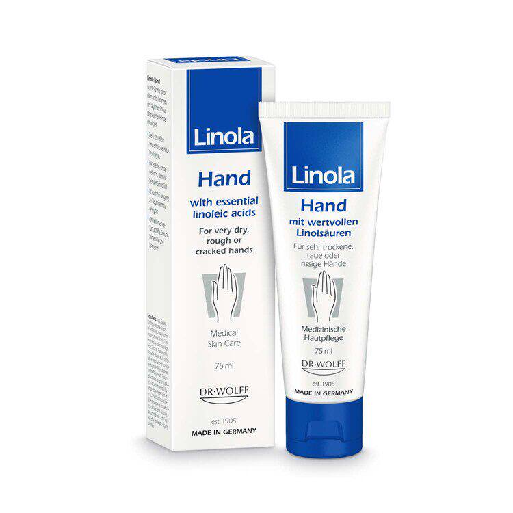 LINOLA 护手霜 专业修护配方滋润及呵护粗糙或干裂症状的双手75ML