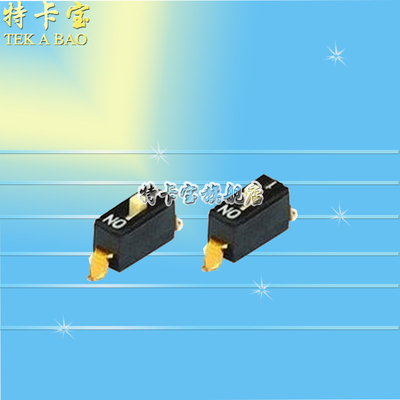 1.27mm间距 1位拨码开关 贴片1P 拨动开关 DSHP01TSGER