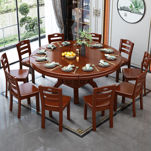 方圆两用餐桌可圆可方桌子折叠两用圆餐桌四方变圆八仙桌家用酒店