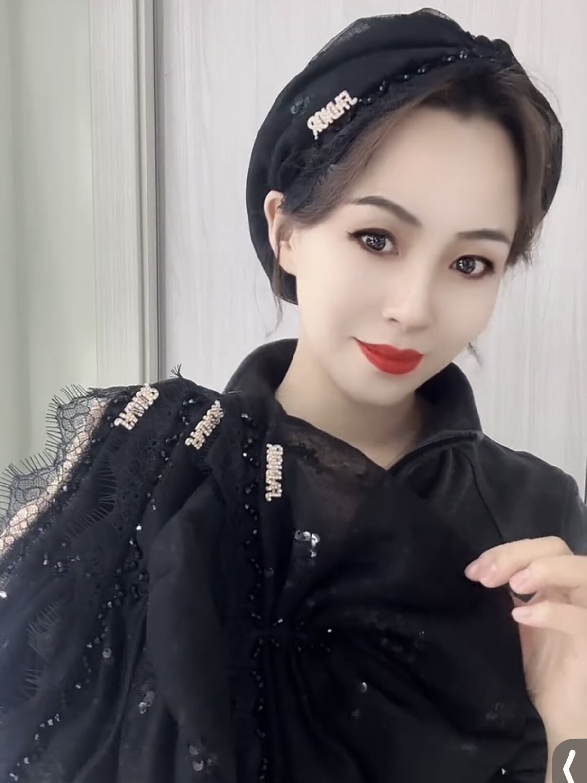 新款百搭头巾夏季薄款头巾帽蕾丝手工镂空欧美女士时尚透气包头帽