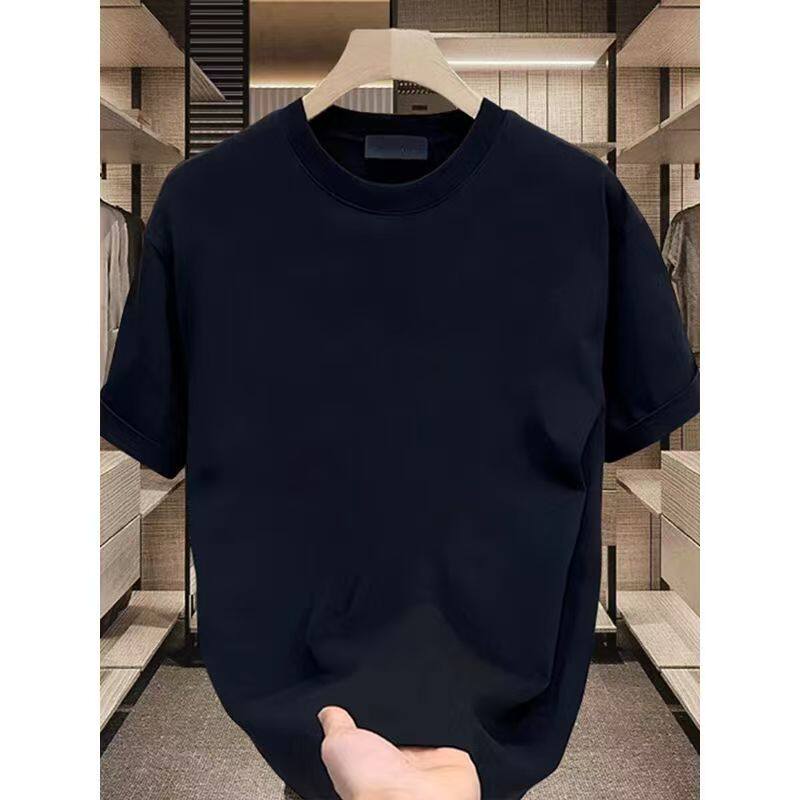 男士t恤痞帅美式重磅纯棉短袖T恤夏季ins潮牌圆领宽松半袖上衣潮