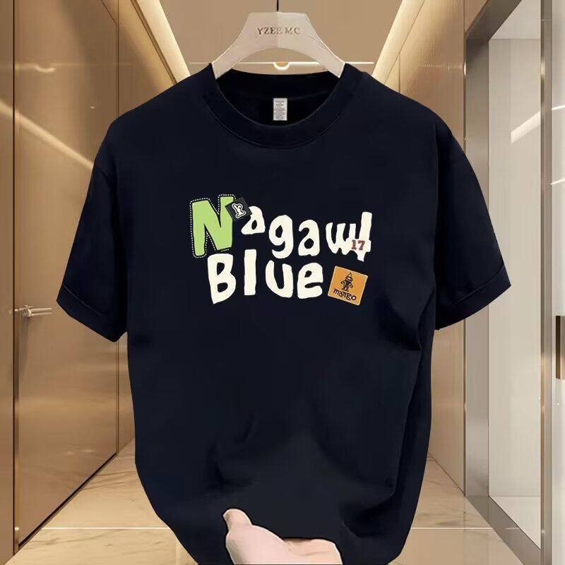 男士t恤痞帅美式重磅纯棉短袖T恤夏季ins潮牌圆领宽松半袖上衣潮