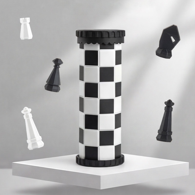 木制磁性国际象棋儿童成人二合一折叠棋竞技桌面益智早教玩具便携