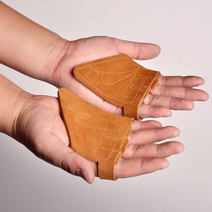 牛皮护掌健身手套引力向上握力带四指单杠辅助训练撸铁防滑防起茧