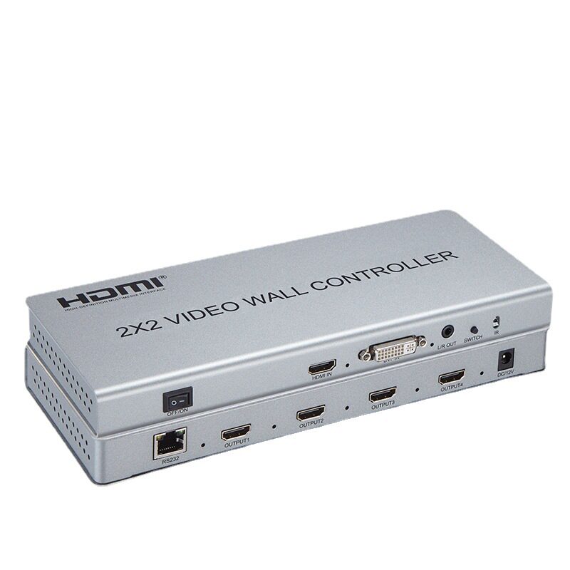 1080P拼接器HDMI2*2拼接器4屏拼接器拼屏处理器4*1Wallcontroller