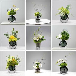 仿真绿植花艺酒店装 饰花瓶茶几永生花样板间花束餐桌桌面假花摆件