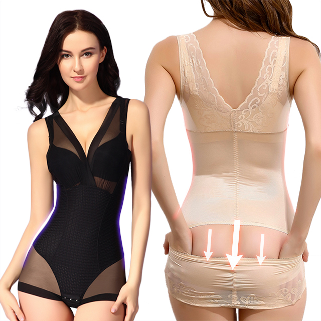 Autumn and winter enhanced version of ultra-thin body sculpting Siamese postpartum waist weight-loss thin body after taking off underwear