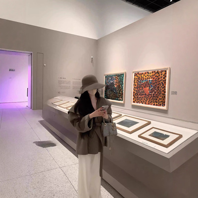 韩系大翻领短款双面呢子大衣女设计感小个子秋冬羊毛系带毛呢外套