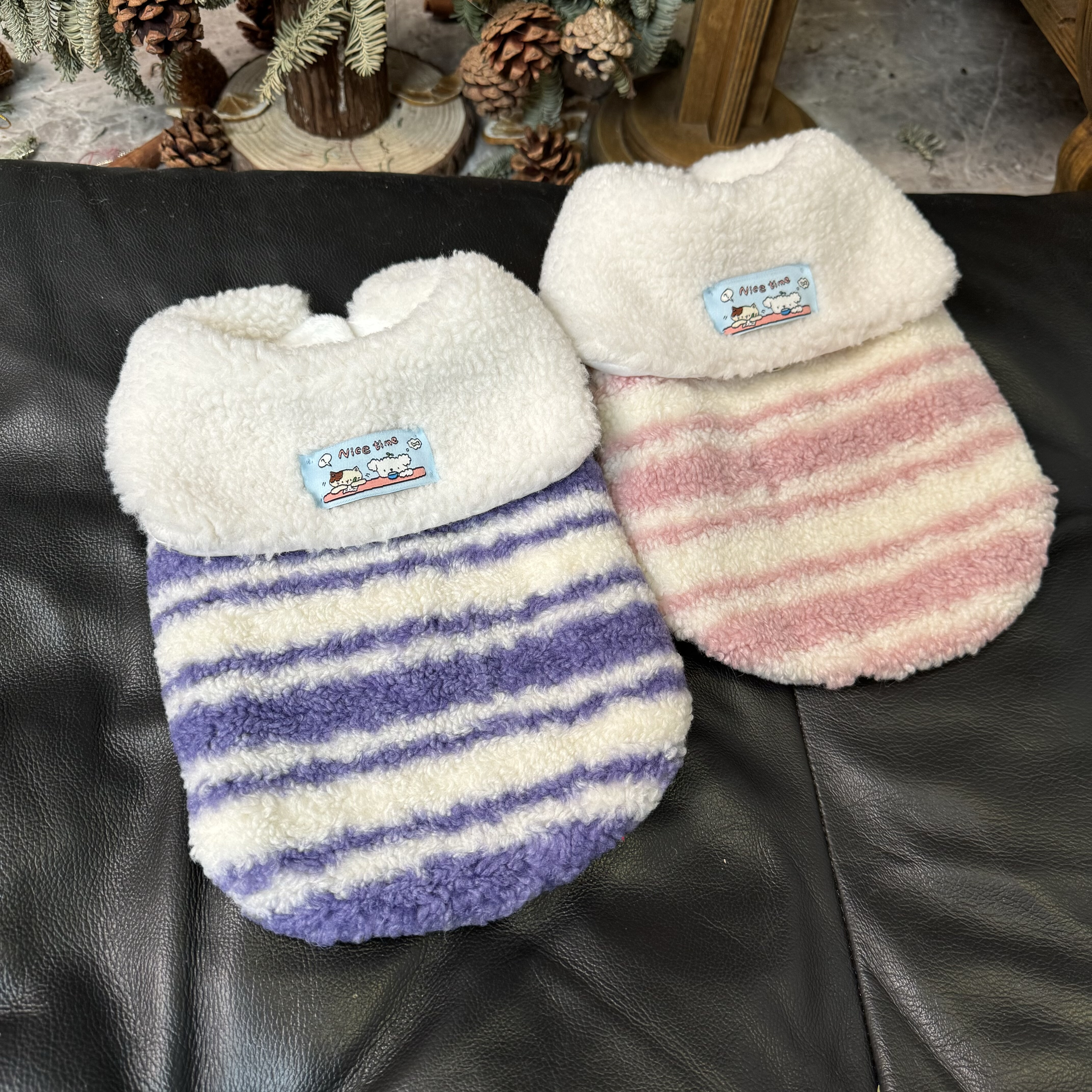 五只小白熊原创宠物衣服秋冬新款条纹娃娃领加绒马甲狗狗猫咪外套,宠物/宠物食品及用品,狗宠物服装/雨衣,淘宝优惠券,粉丝福利购,淘宝优惠卷