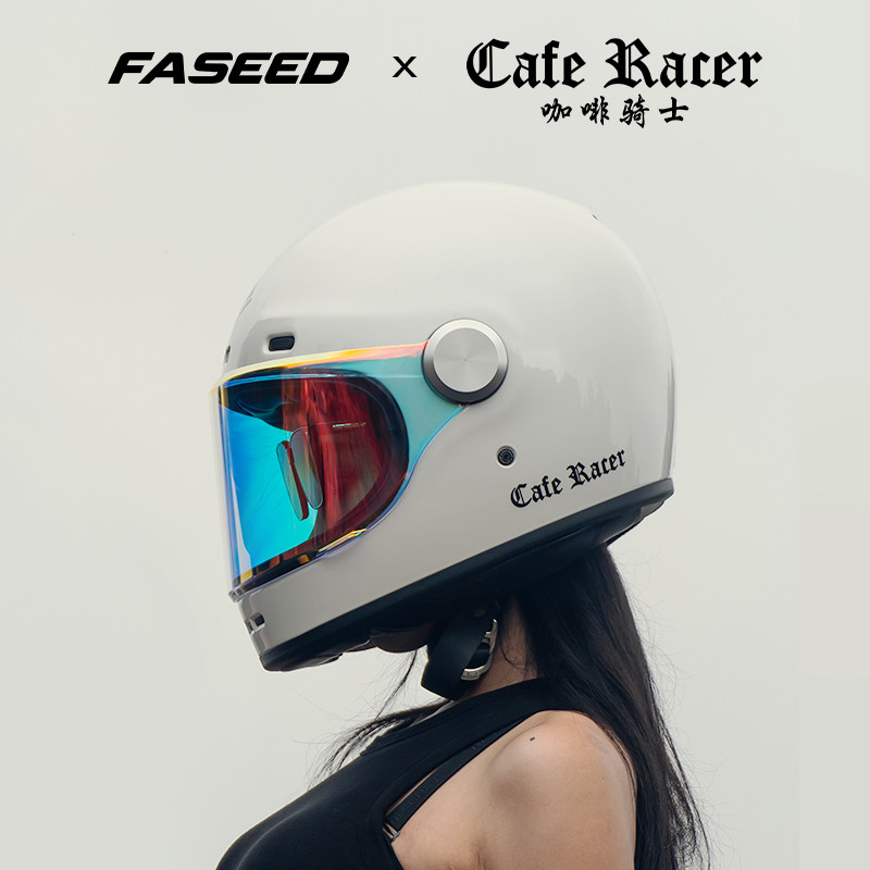 头盔男女摩托车哈雷机车复古巡航全盔大码4XL夏季3C认证V6