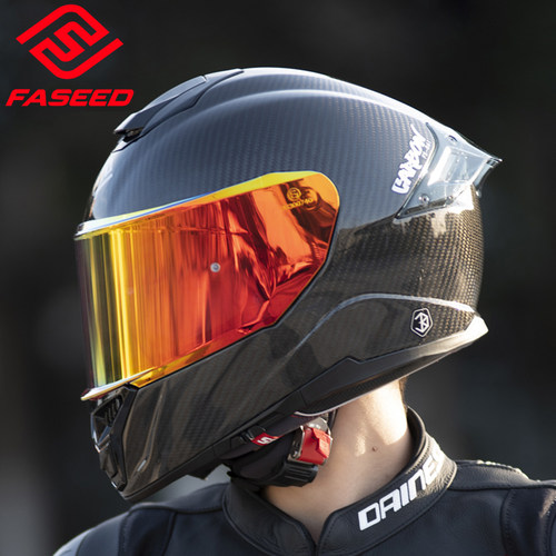 faseed碳纤维头盔国潮四季有大码