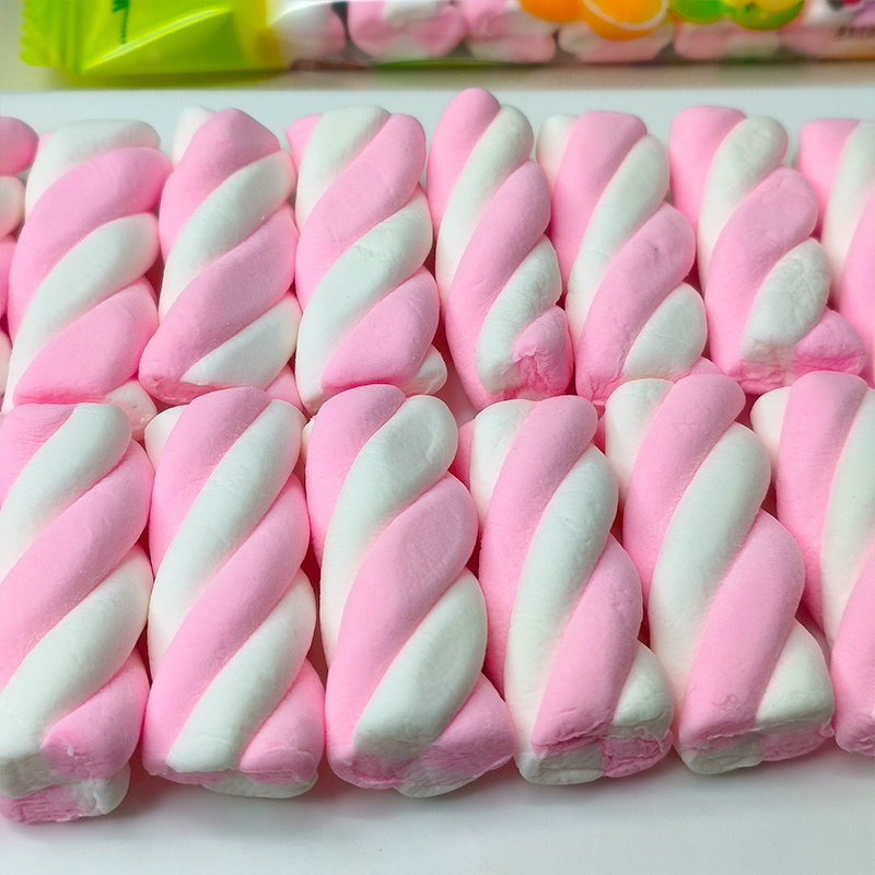 小光头棉花糖混合水果口味充气糖果彩色软糖童年解馋怀旧休闲零食