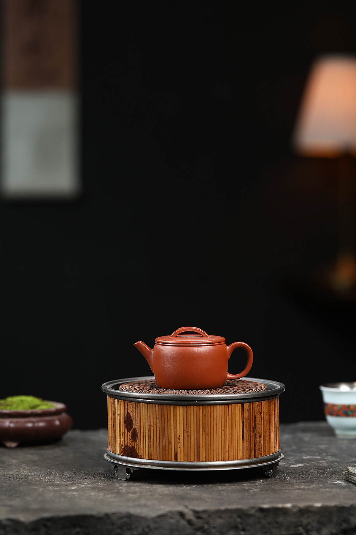 紫砂壶大口汗瓦壶宜兴纯全手工紫砂壶粗砂朱泥80毫升家用泡茶壶