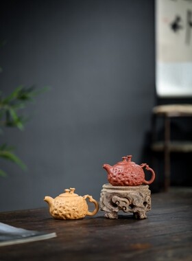 紫砂壶供春壶，段泥，红降坡，纯手工，150cc原矿泥料手工精制