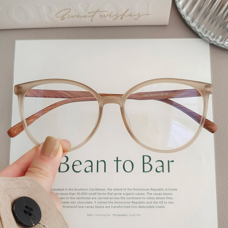 复古大框眼镜女可配近视镜有度数防蓝光圆框眼睛镜架平光镜框男潮