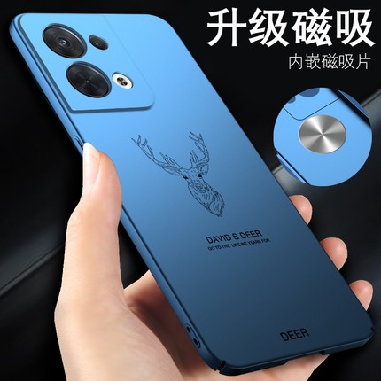 opporeno6手机壳7磁吸opporeno8男9女款opporeno5pro车载11/opporeno4鹿头oppo适用reno5新款se元气版3外壳10