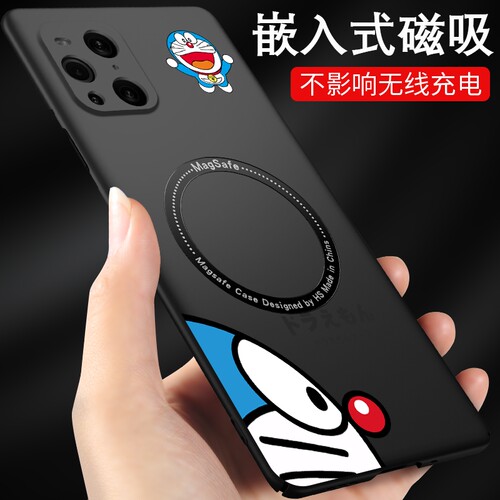 oppofindx3小哆啦磁吸手机壳