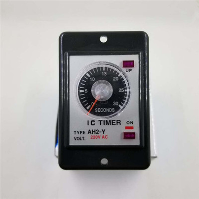 AH2-Y 8脚时间继电器10S 30S 60S 3M 60M AC220V/DC24V旋钮指针型