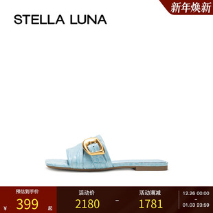 官方新品 夏季 拖鞋 BRASS 凉拖 STELLA TACKS金属扣饰一片式 LUNA女鞋