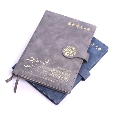 油画风盖章本手账本课上笔记本