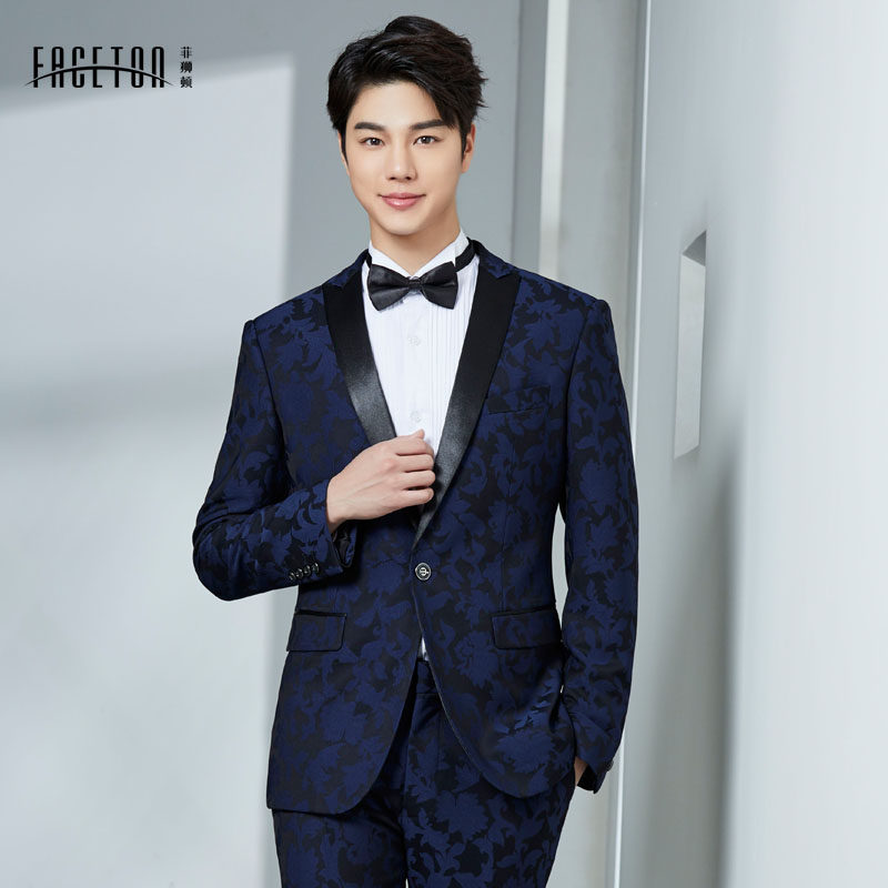 西服定制男士修身西服套装婚礼新郎结婚礼服韩版正装男菲狮顿|msdalam kategori Pakaian Lelaki, Sut - dari Buy2taobao.com untuk memberikan perkhidmatan ejen Taobao profesional membeli