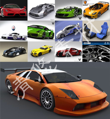 3dmax vray渲染跑车模型柯尼塞格保时捷法拉利 玛莎拉蒂赛车 362