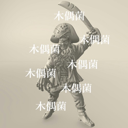 c4d fbx obj雕刻素材模型人物海盗战士参考建模文件 非实物C142