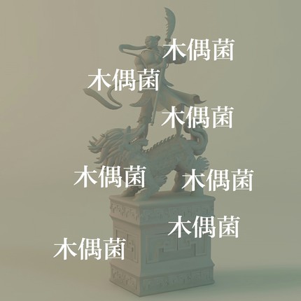 maya c4d fbx obj格式古代传说神兽麒麟河神石像模型 非实物C53