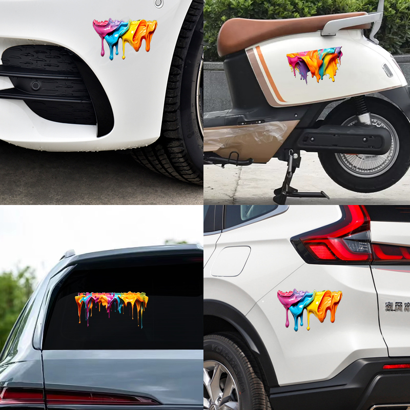汽车贴纸3D立体流体油漆装饰贴纸
